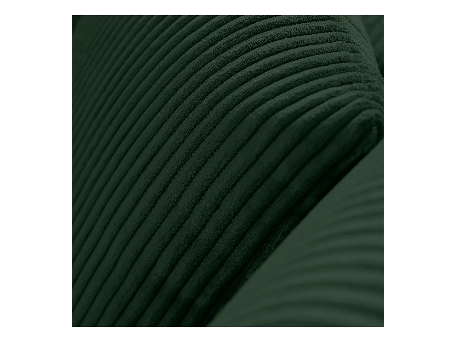 Ecksofa rechts - 3-Sitzer - EGRET - Dunkelgrün