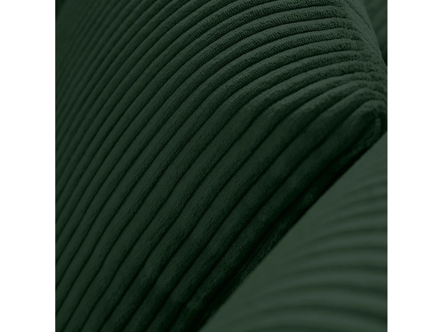 Ecksofa rechts - 3-Sitzer - EGRET - Dunkelgrün