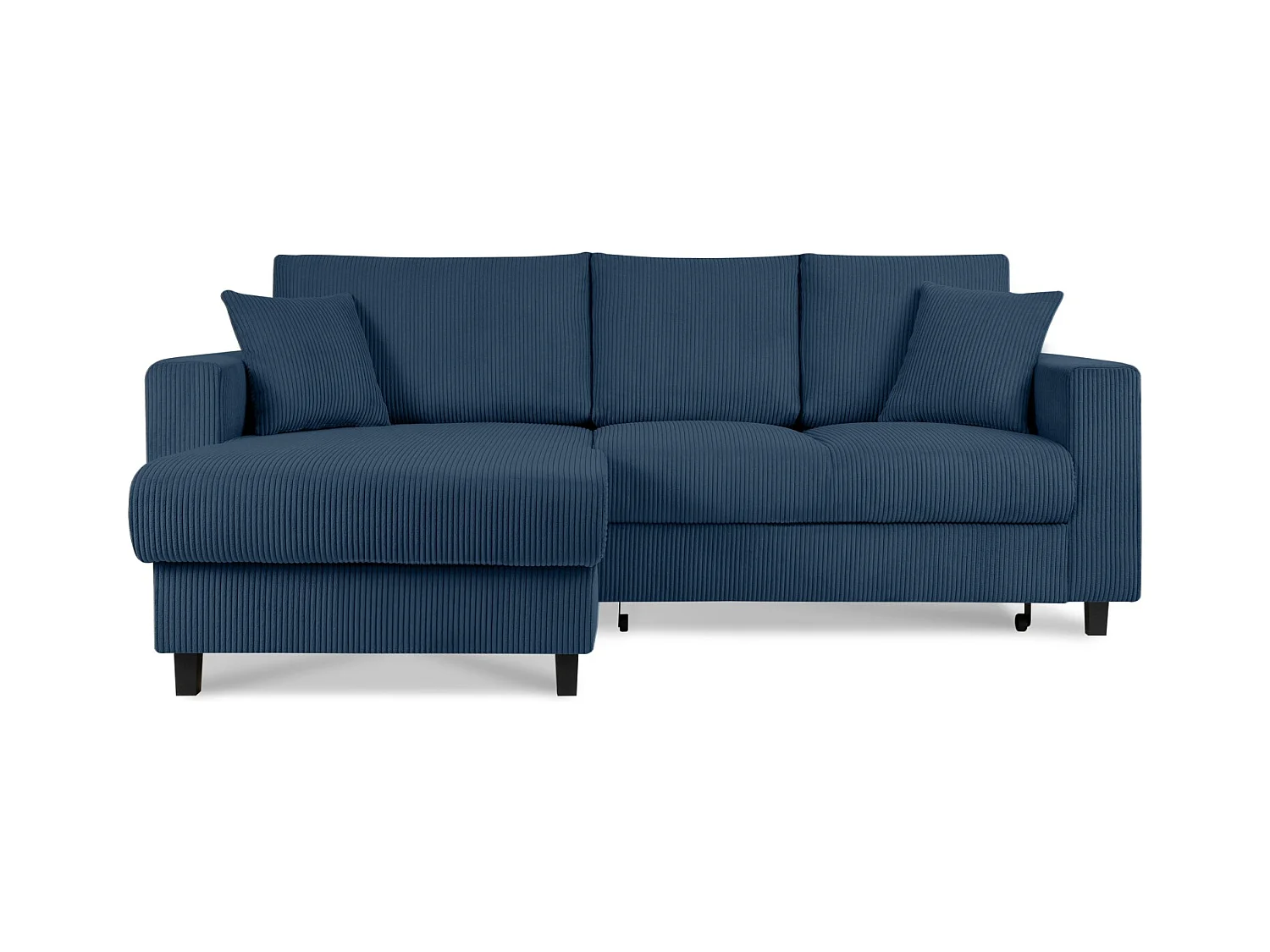 Ecksofa links - 3-Sitzer - EGRET - Dunkelblau