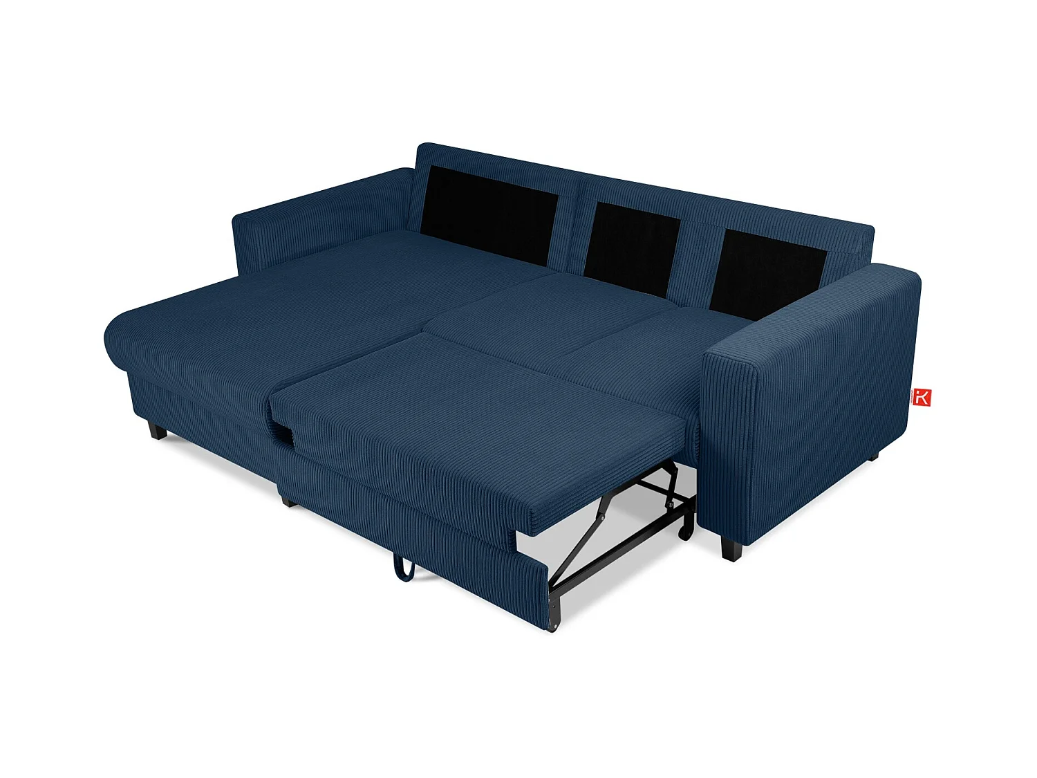 Ecksofa links - 3-Sitzer - EGRET - Dunkelblau