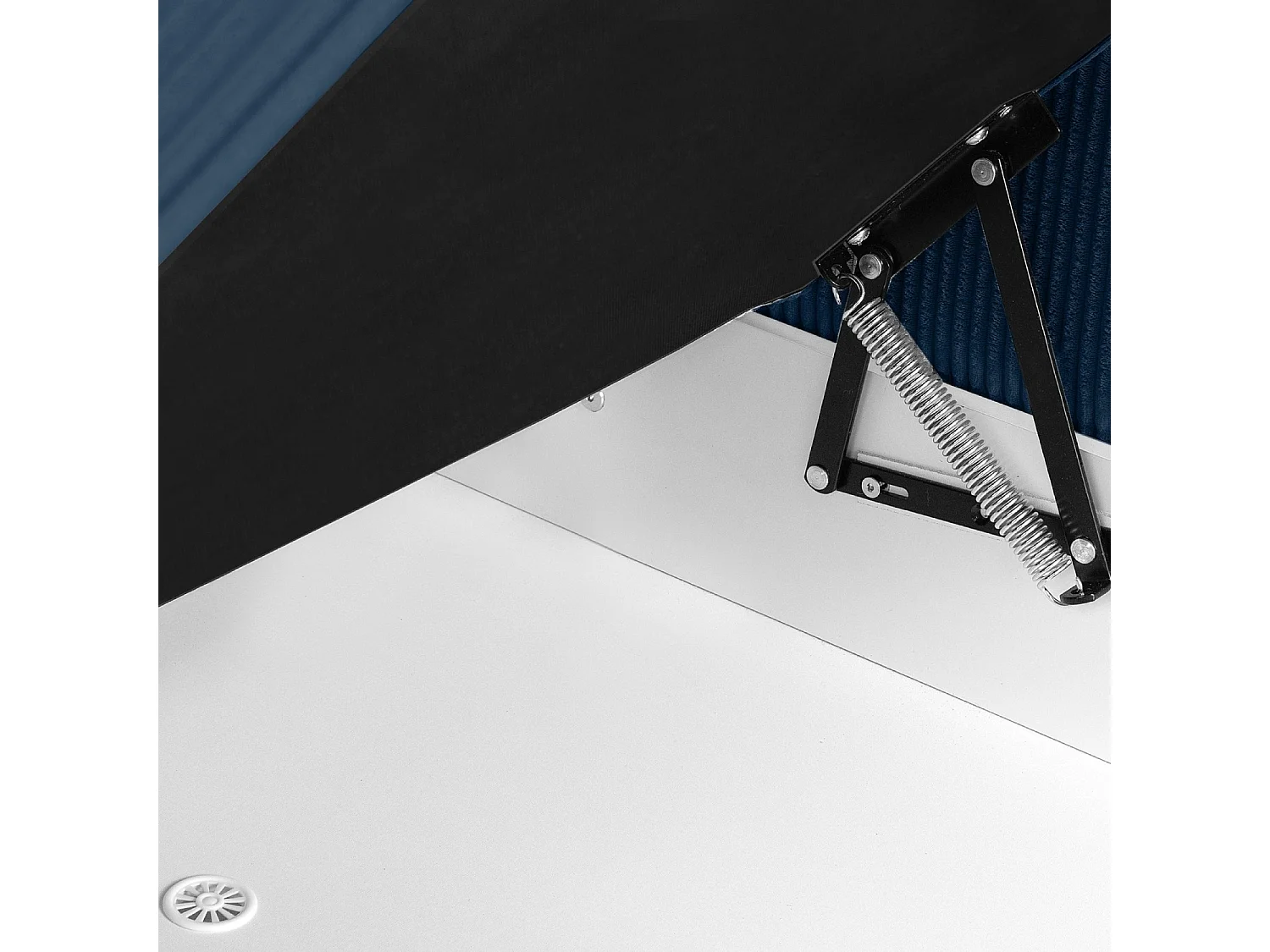 Ecksofa links - 3-Sitzer - EGRET - Dunkelblau