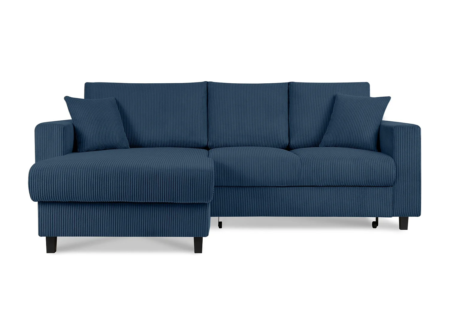 Ecksofa links - 3-Sitzer - EGRET - Dunkelblau
