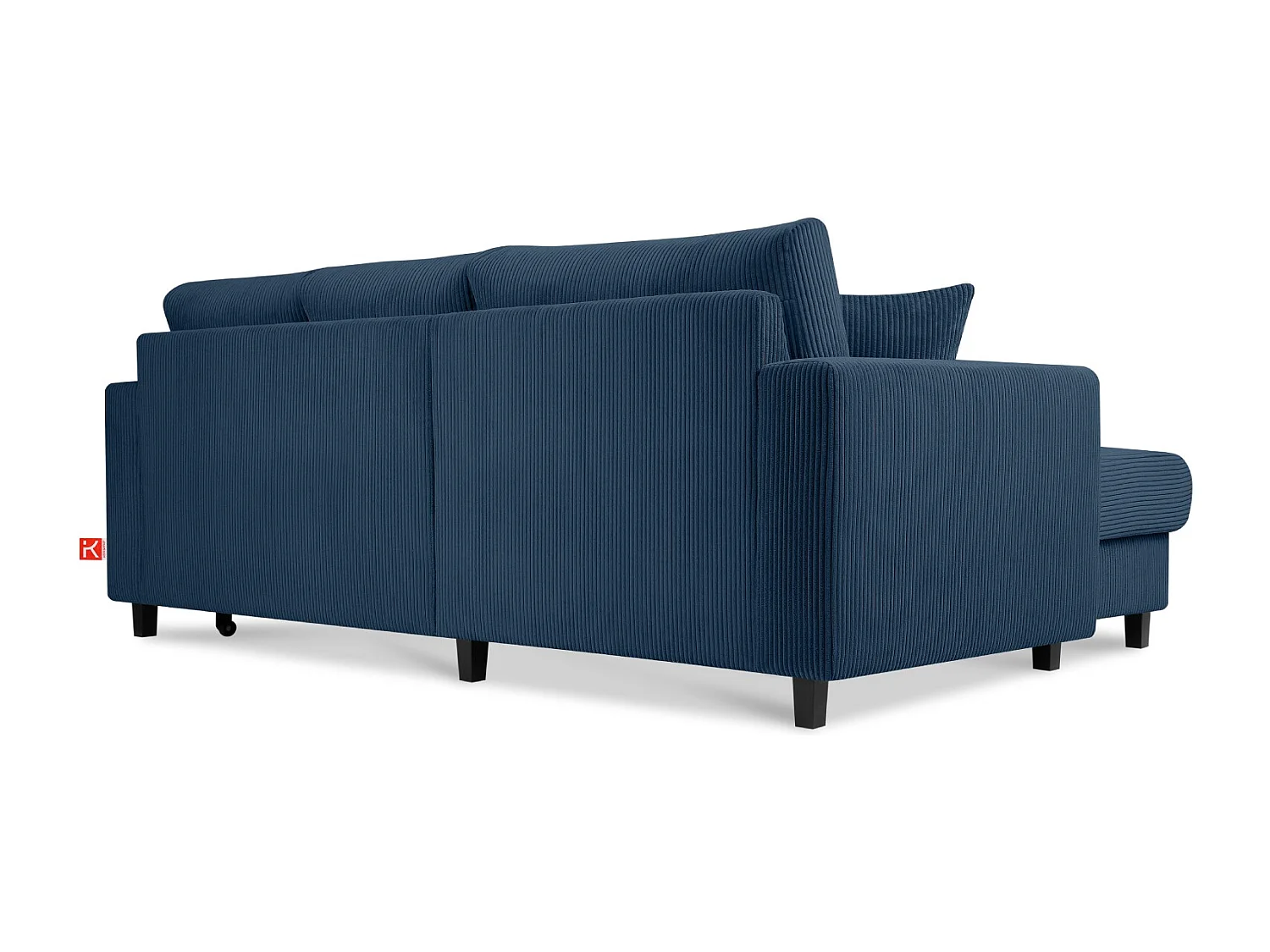 Ecksofa links - 3-Sitzer - EGRET - Dunkelblau