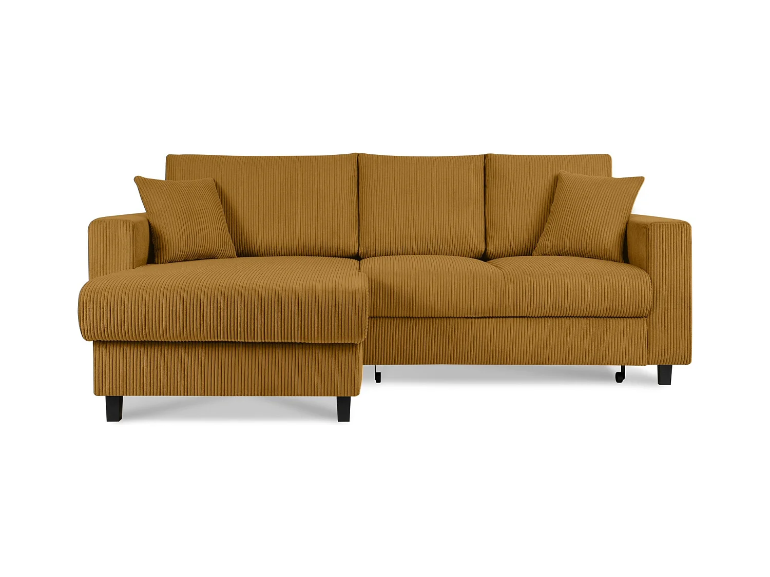 Ecksofa links - 3-Sitzer - EGRET - Gelb
