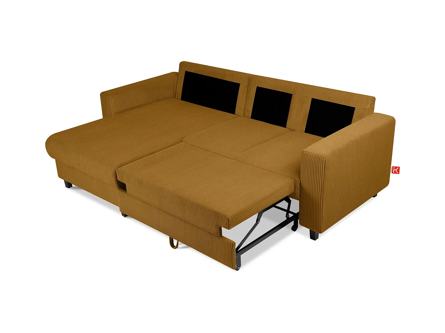 Ecksofa links - 3-Sitzer - EGRET - Gelb