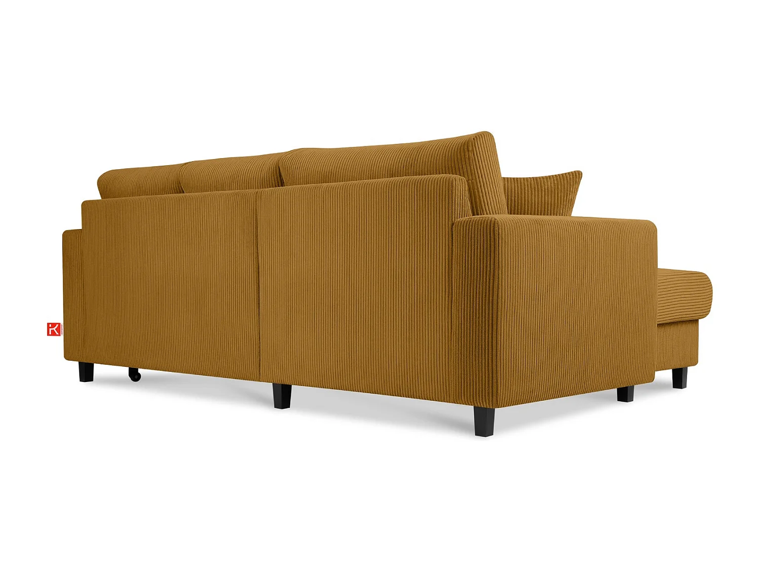 Ecksofa links - 3-Sitzer - EGRET - Gelb