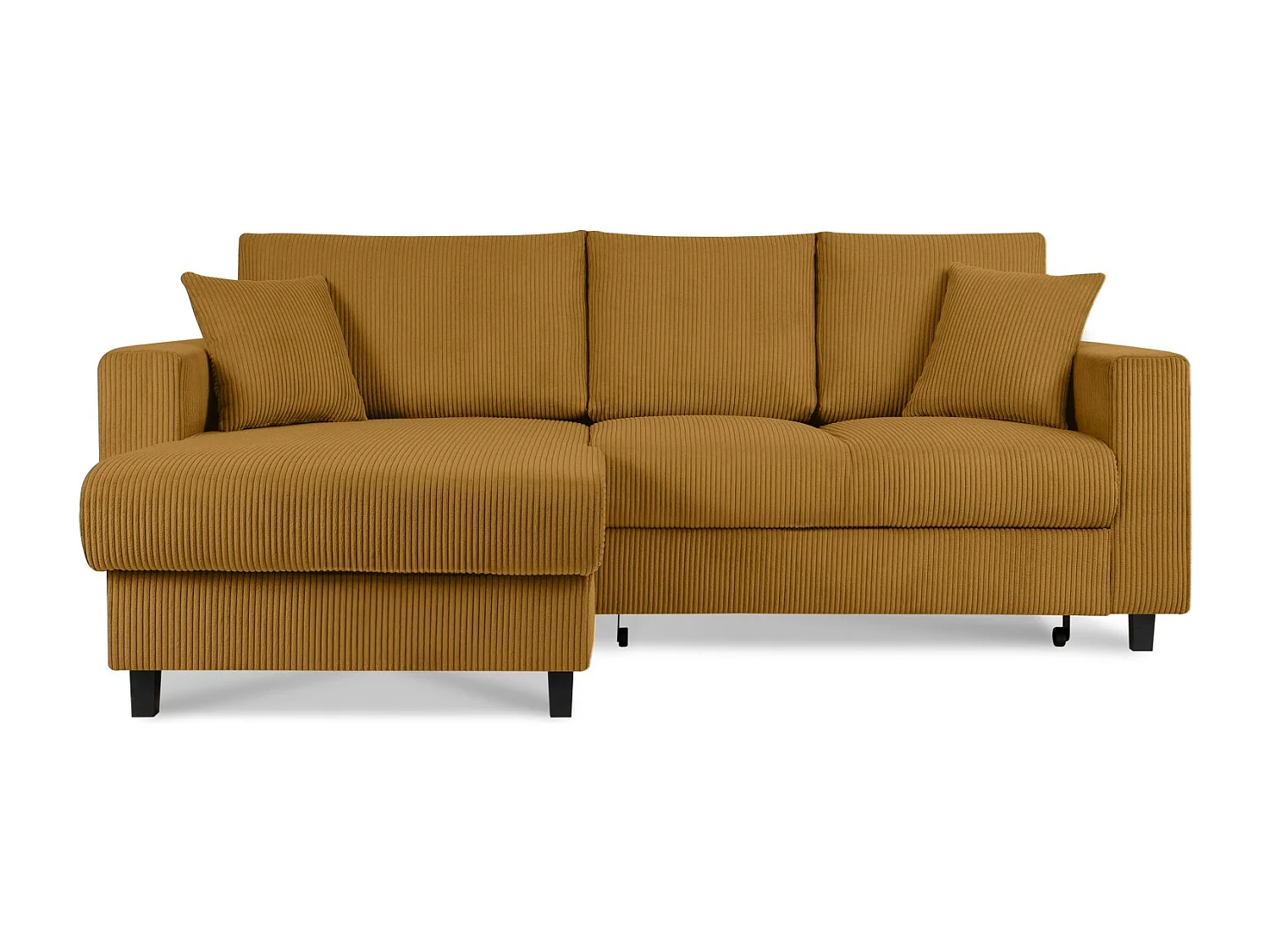 Ecksofa links - 3-Sitzer - EGRET - Gelb