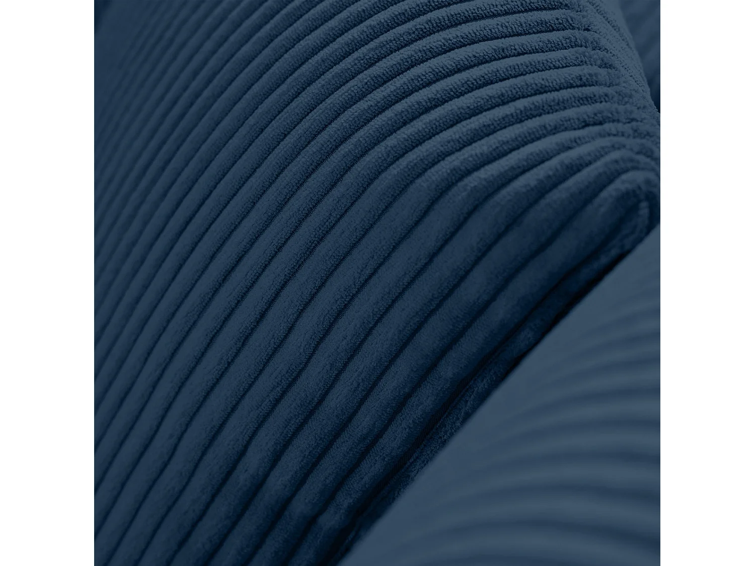 Ecksofa rechts - 3-Sitzer - EGRET - Dunkelblau