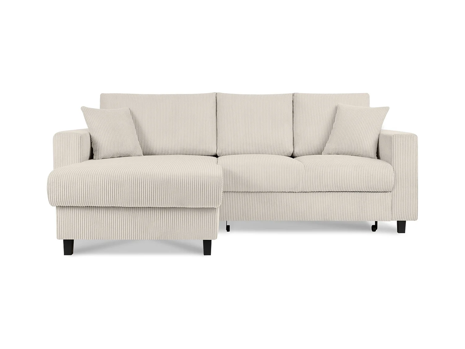 Ecksofa links - 3-Sitzer - EGRET - Creme