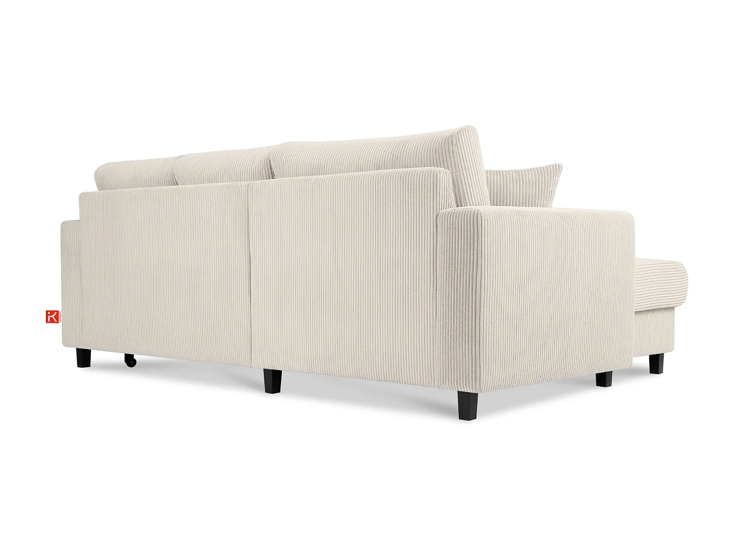 Ecksofa links - 3-Sitzer - EGRET - Creme