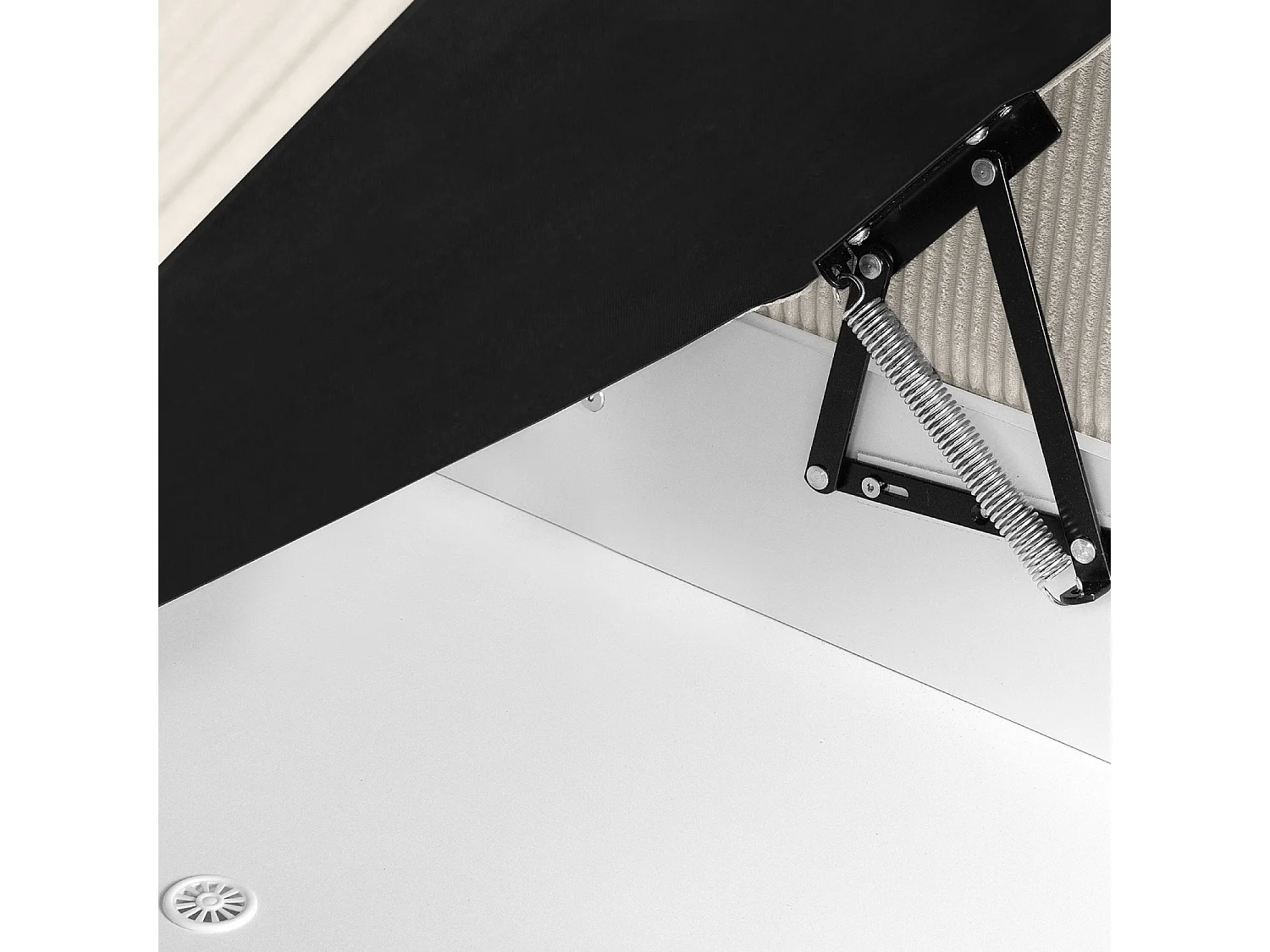 Ecksofa links - 3-Sitzer - EGRET - Creme