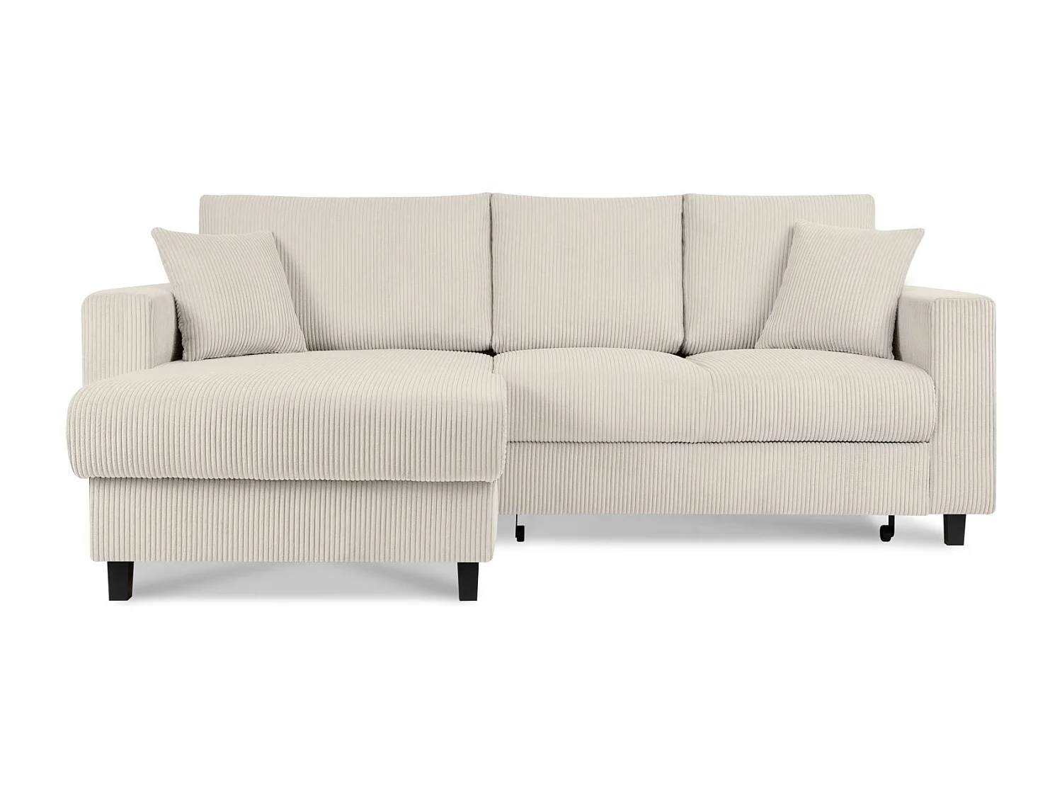Ecksofa links - 3-Sitzer - EGRET - Creme