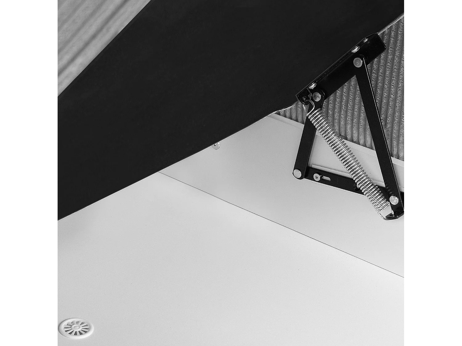 Canapé d'angle convertible gauche - 3 places - EGRET - Gris clair