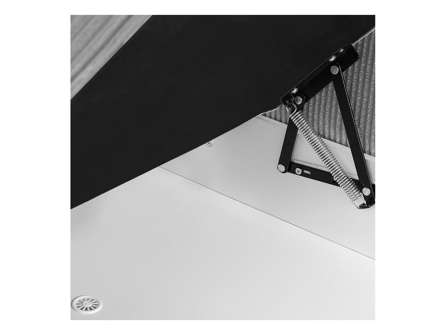 Ecksofa rechts - 3-Sitzer - EGRET - Hellgrau