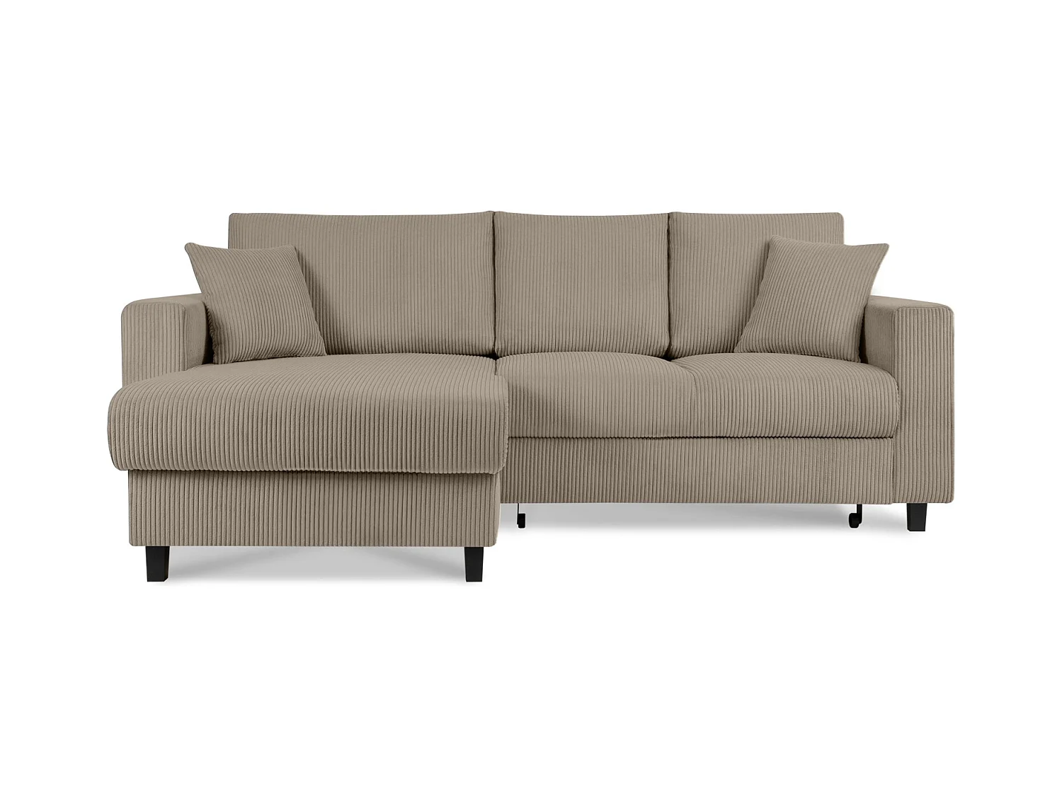 Ecksofa links - 3-Sitzer - EGRET - Beige