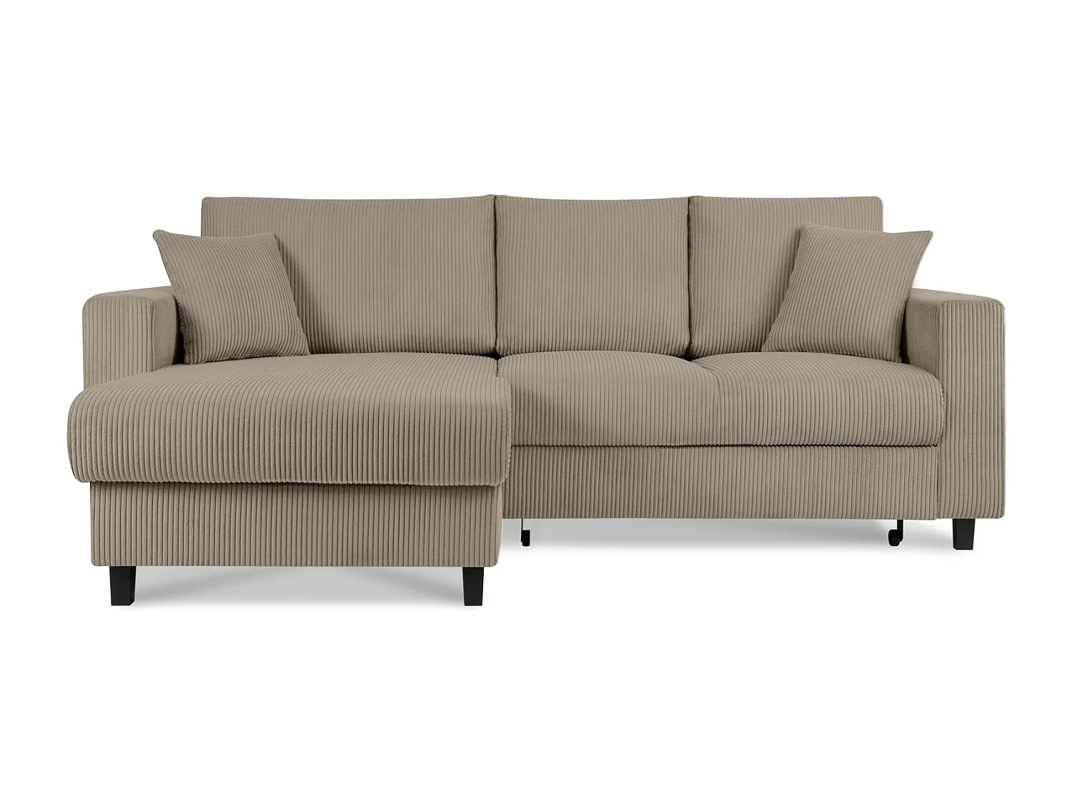 Ecksofa links - 3-Sitzer - EGRET - Beige