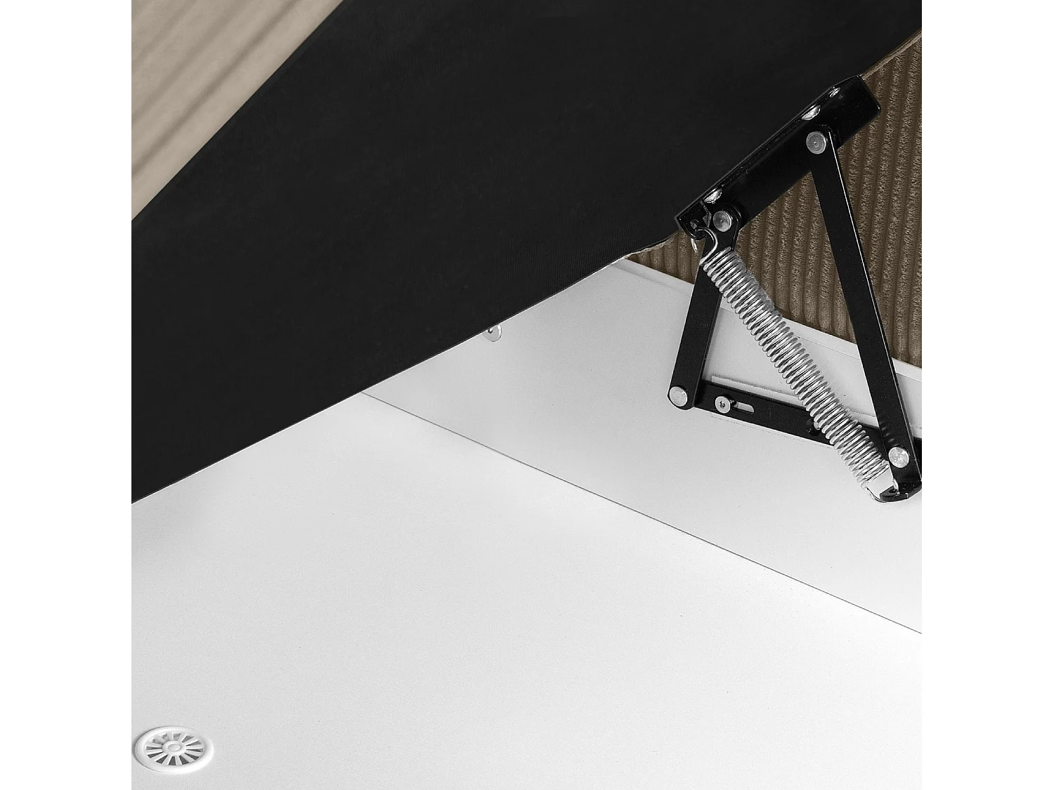 Ecksofa links - 3-Sitzer - EGRET - Beige