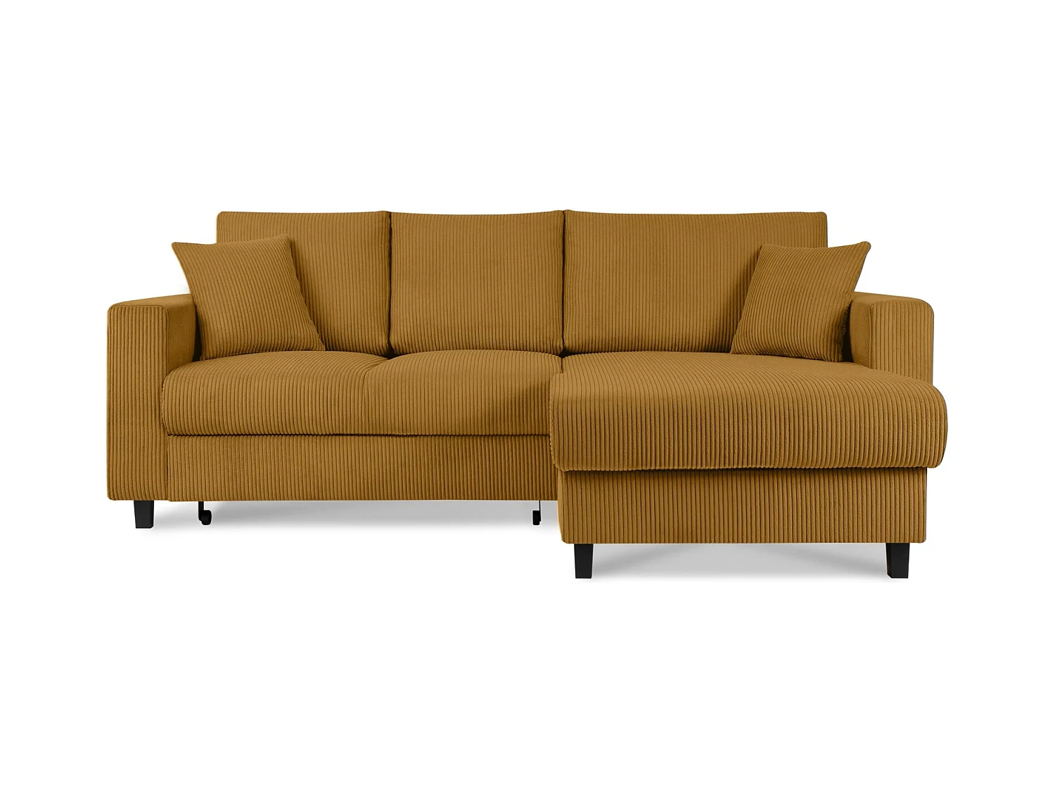 Ecksofa rechts - 3-Sitzer - EGRET - Gelb