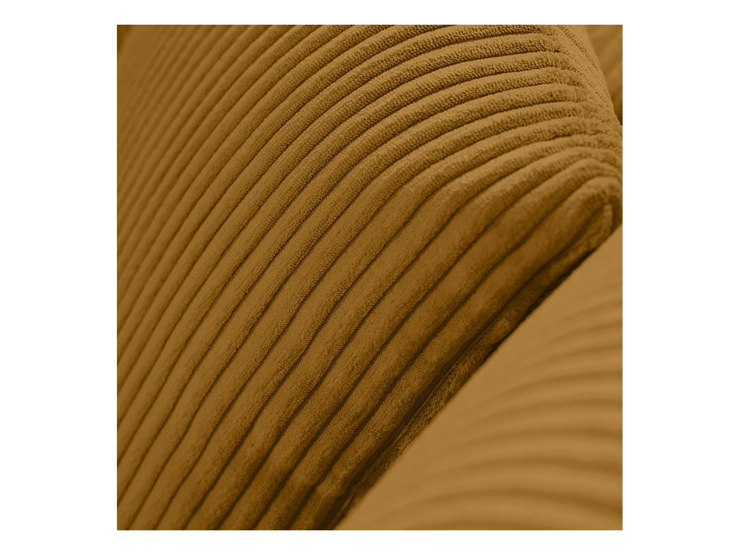 Ecksofa rechts - 3-Sitzer - EGRET - Gelb