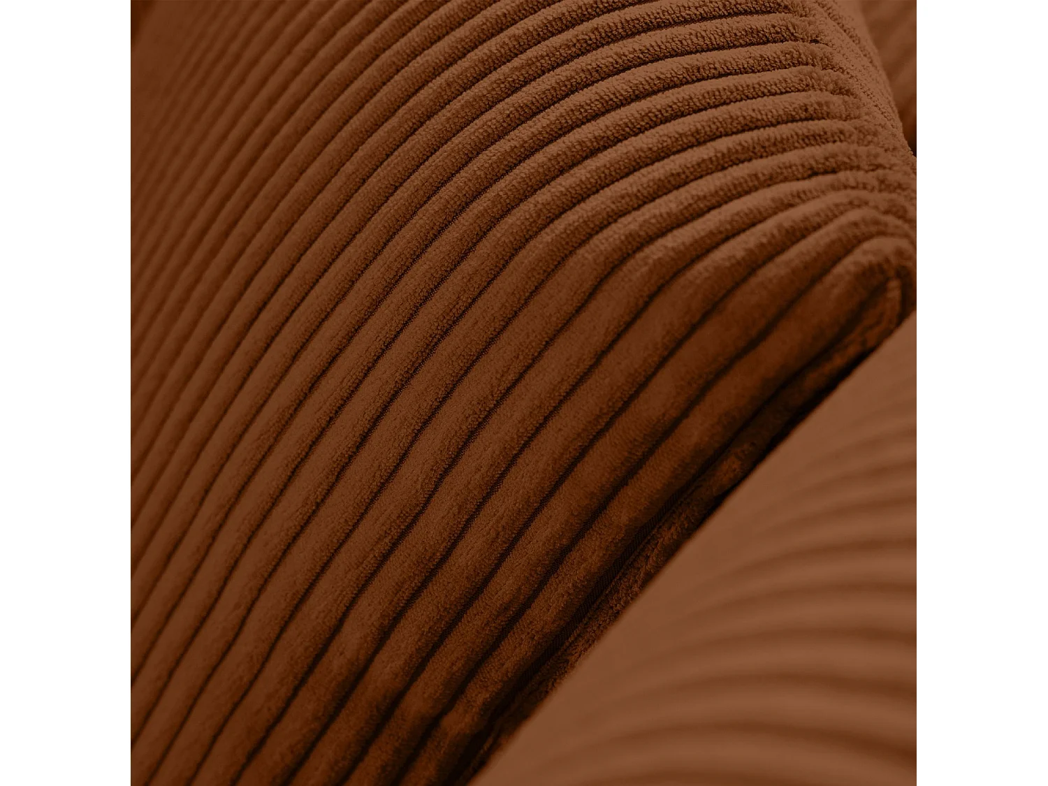 Ecksofa links - 3-Sitzer - EGRET - Rot-Orange