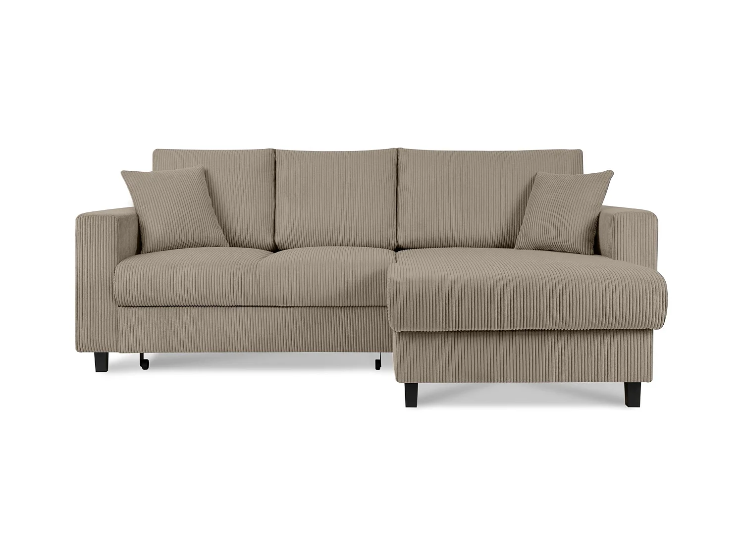 Ecksofa rechts - 3-Sitzer - EGRET - Beige