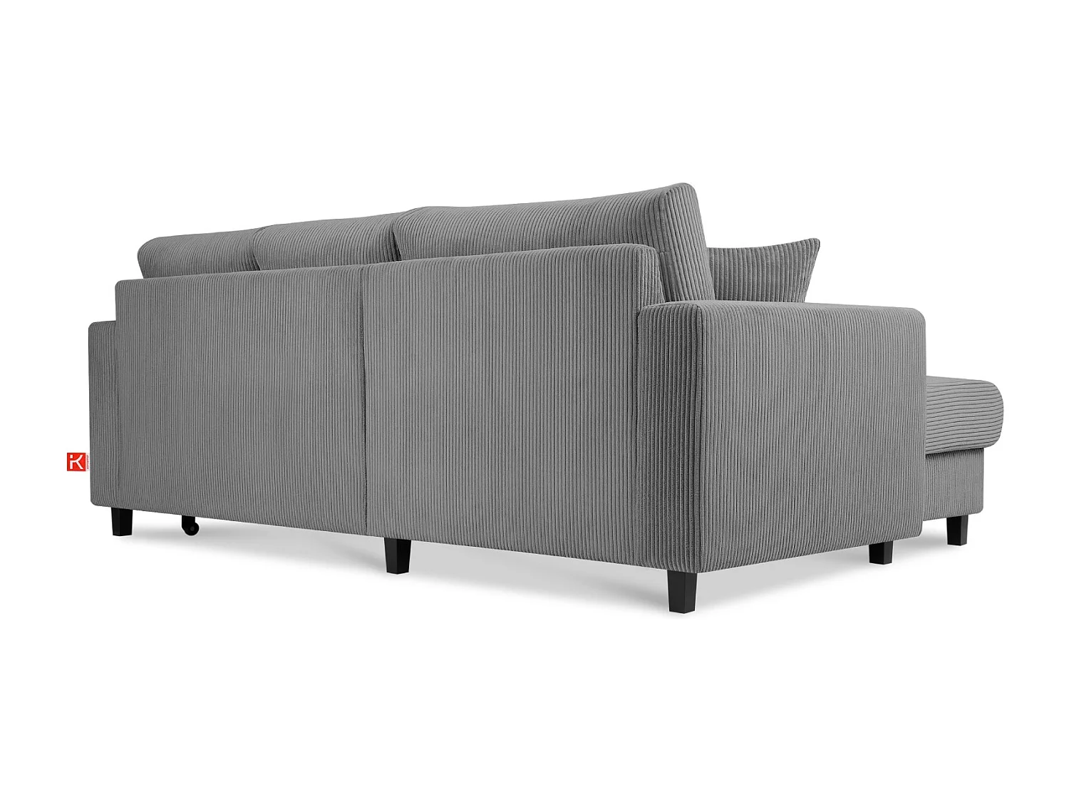 Ecksofa links - 3-Sitzer - EGRET - Dunkelgrau