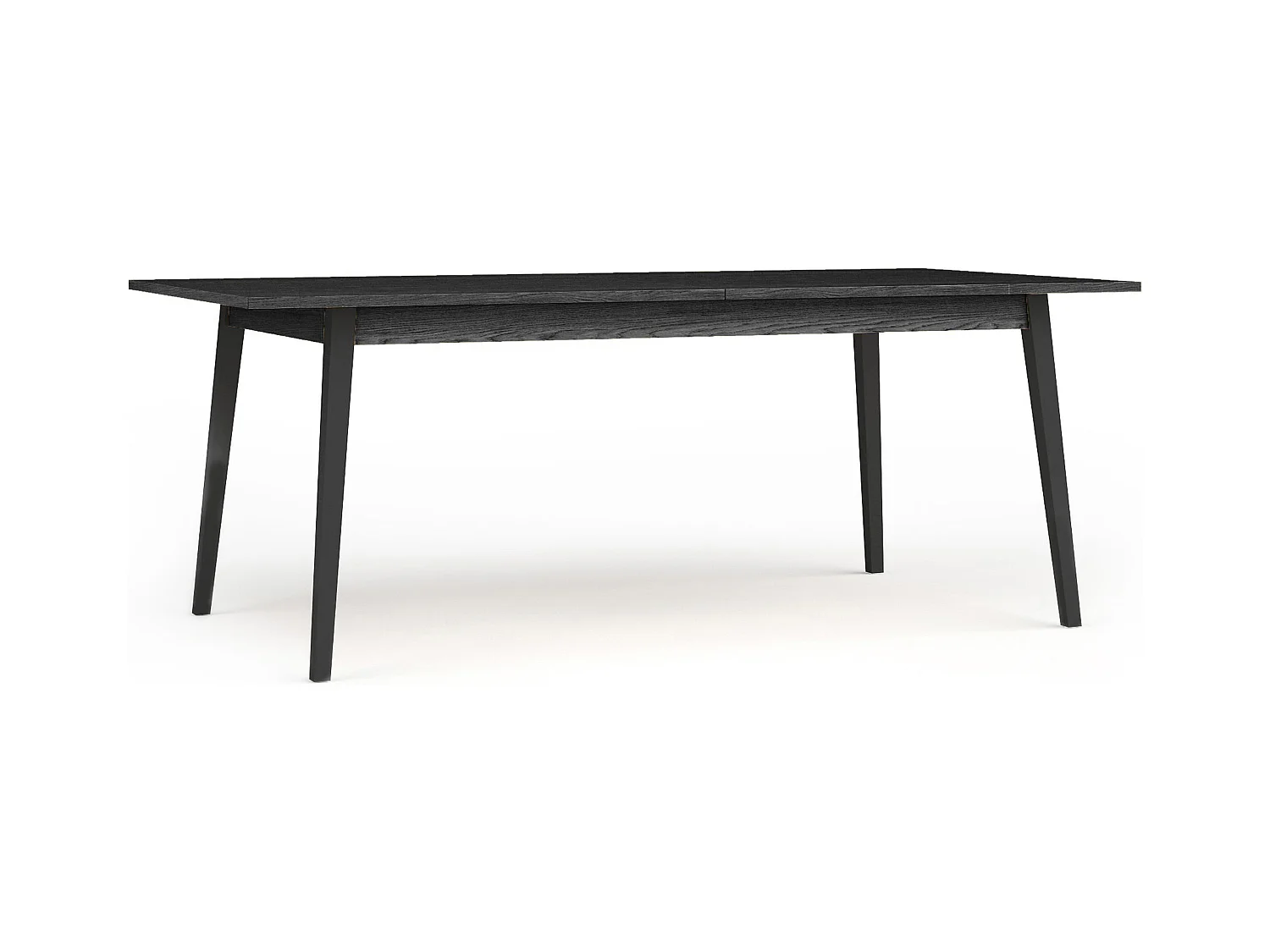 Table à manger VIDIS noir, dimensions 180x76x90 cm, idéal pour grandes pièces