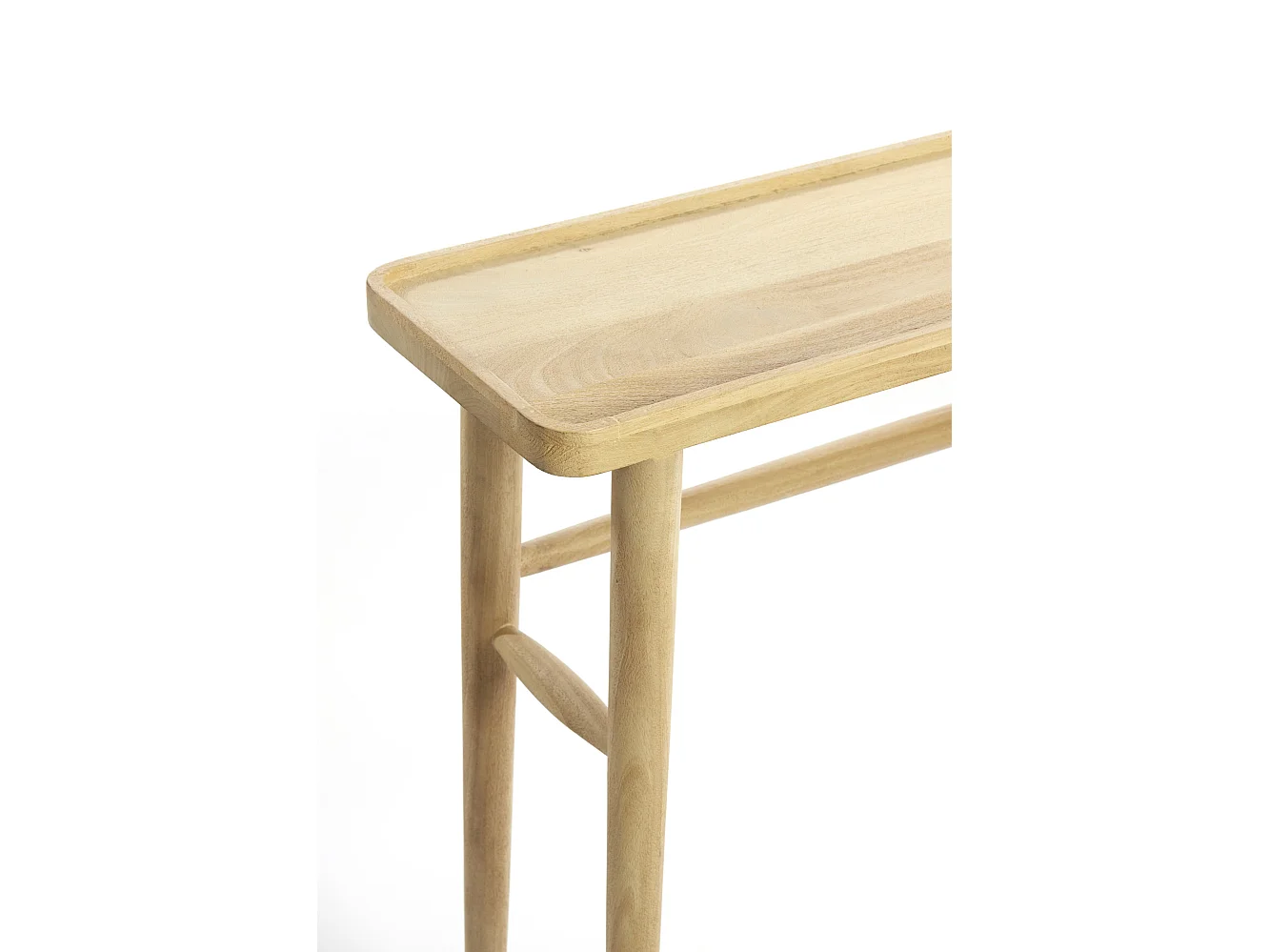 Beistellbett QIANO - 140x30x82cm - Braun