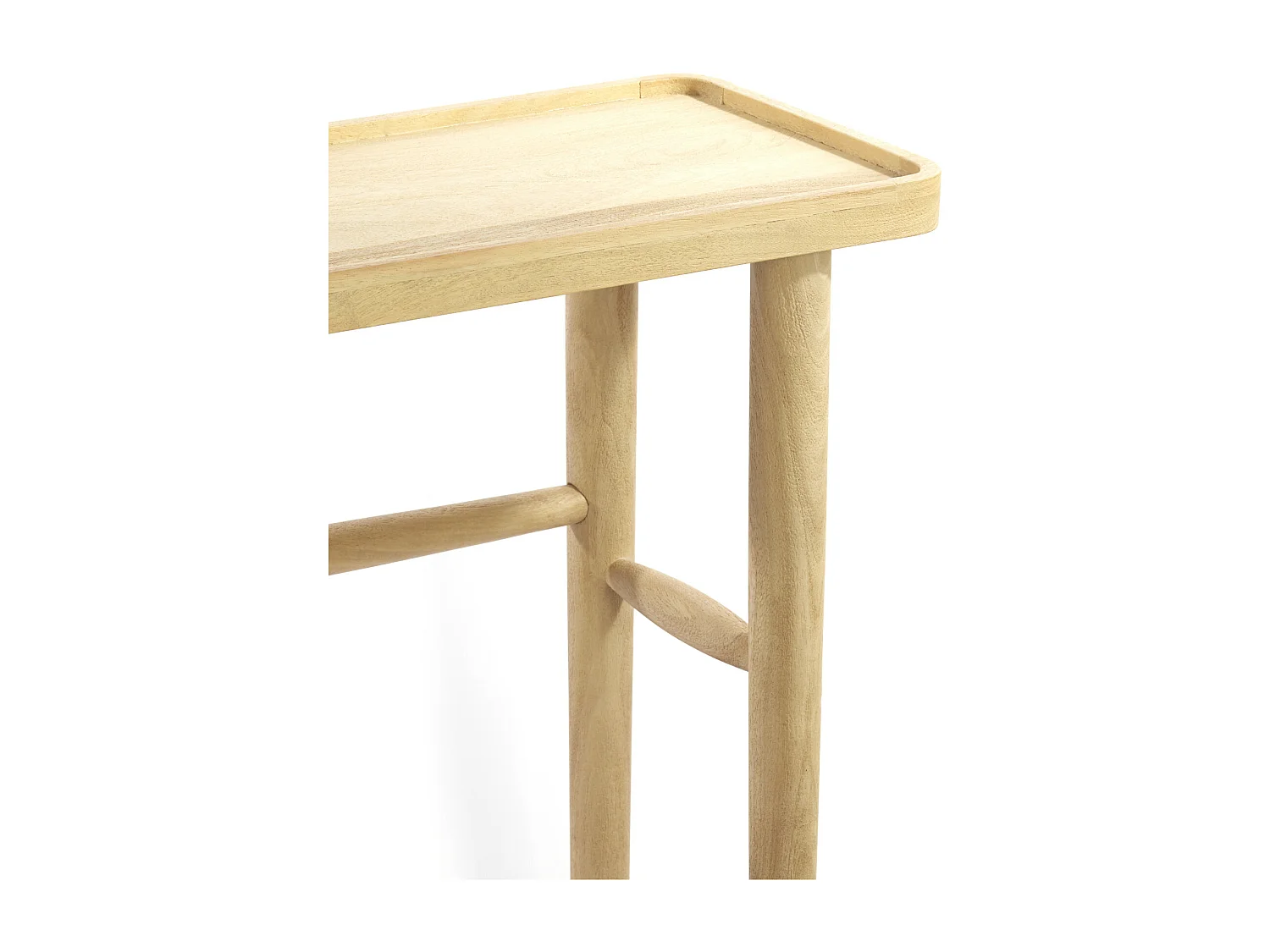 Beistellbett QIANO - 140x30x82cm - Braun