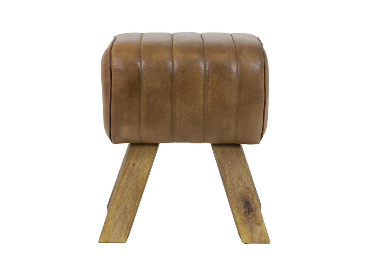 Tabouret RAMY - 40x31x46cm - Marron