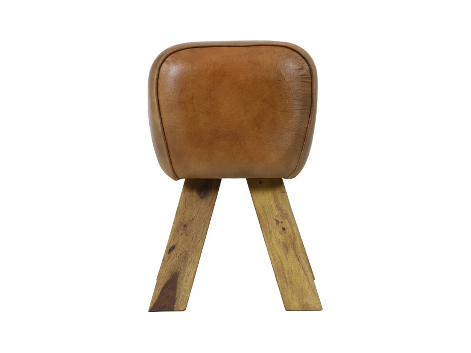 Tabouret RAMY - 40x31x46cm - Marron