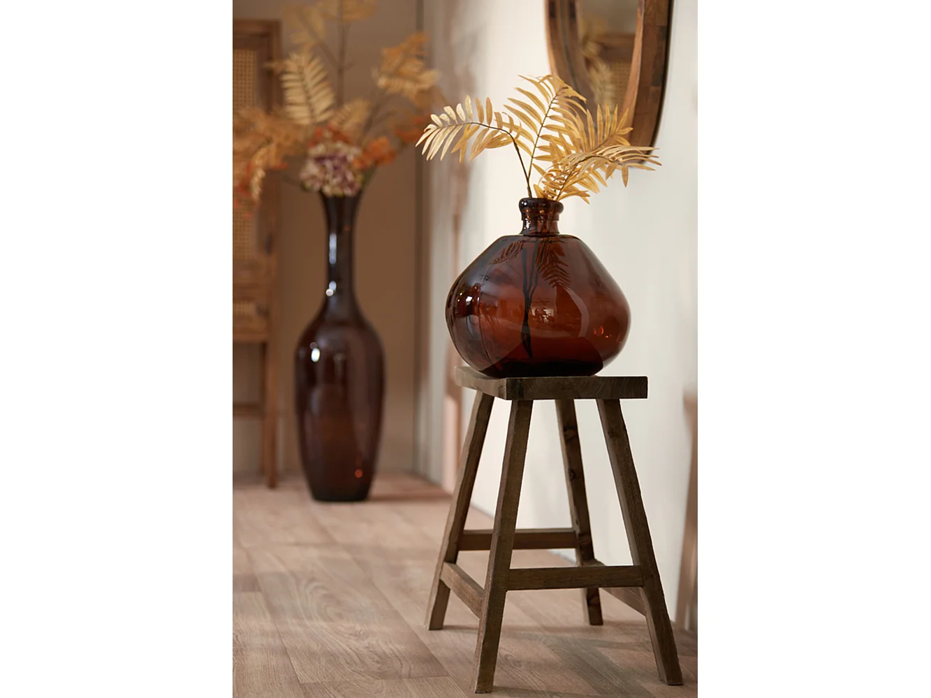 Kruk SANZA - 47x24x50cm - Bruin