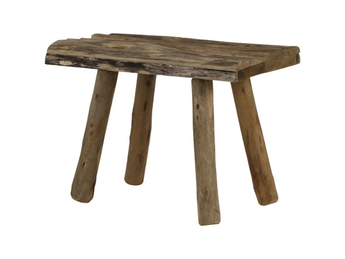 Tabouret CEDRO - 50x31x37cm - Marron