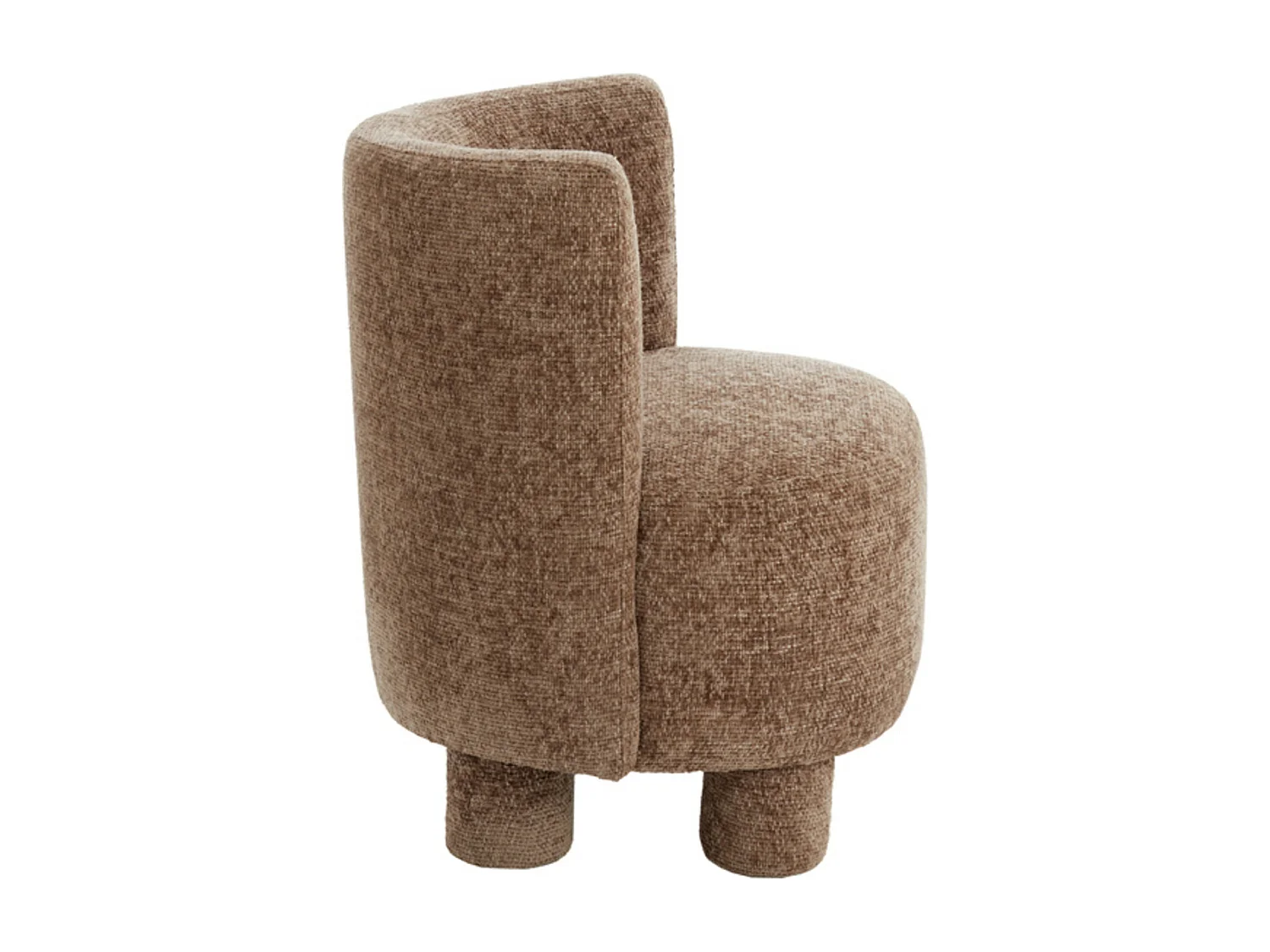 Stoel KAMOVA - Ø65x78cm - Bruin