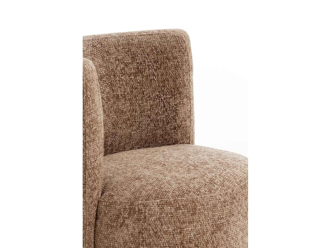 Stoel KAMOVA - Ø65x78cm - Bruin