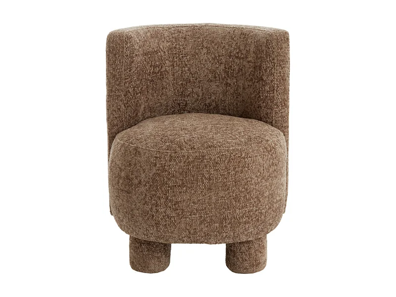 Stoel KAMOVA - Ø65x78cm - Bruin