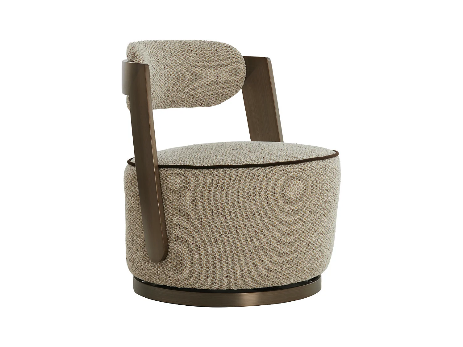 Chaise KEMENA - 65x68x77cm - Marron