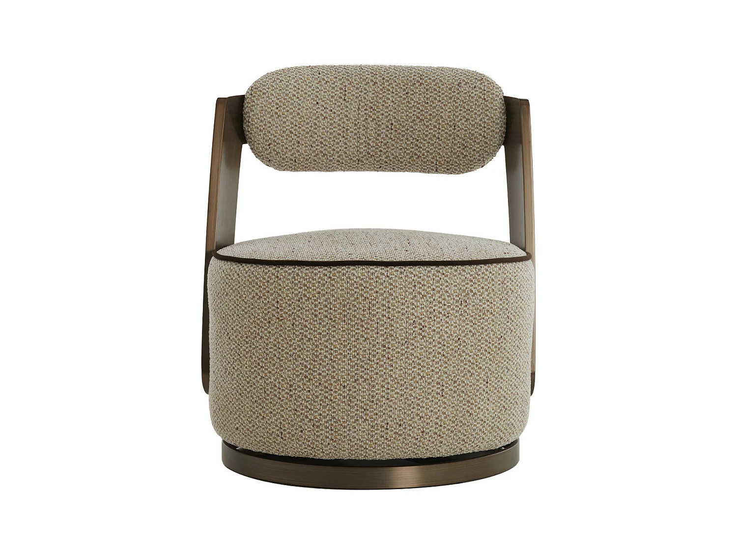 Chaise KEMENA - 65x68x77cm - Marron