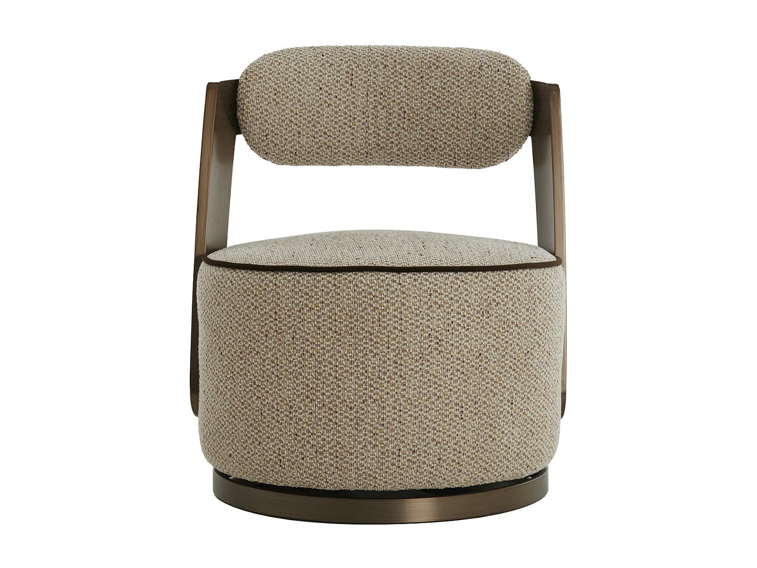 Chaise KEMENA - 65x68x77cm - Marron