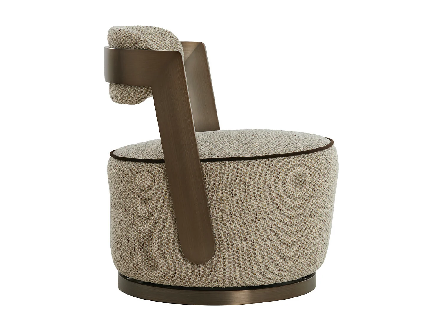 Chaise KEMENA - 65x68x77cm - Marron