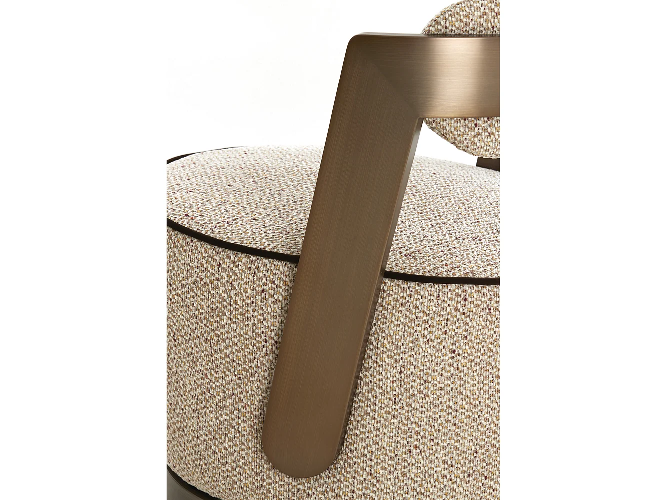 Chaise KEMENA - 65x68x77cm - Marron