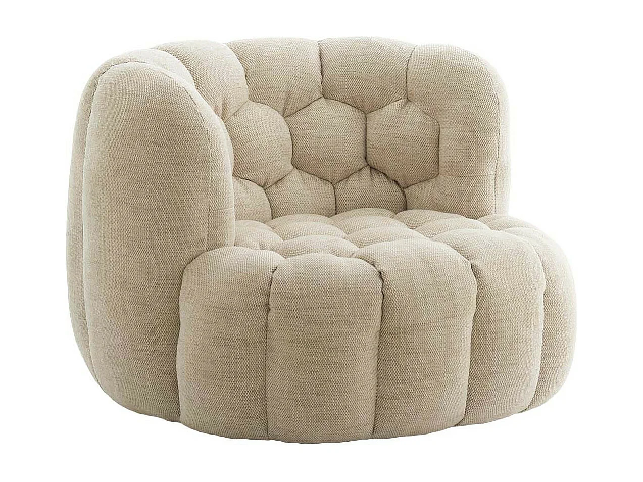 Chaise AMARA - 100x98x72cm - Blanc