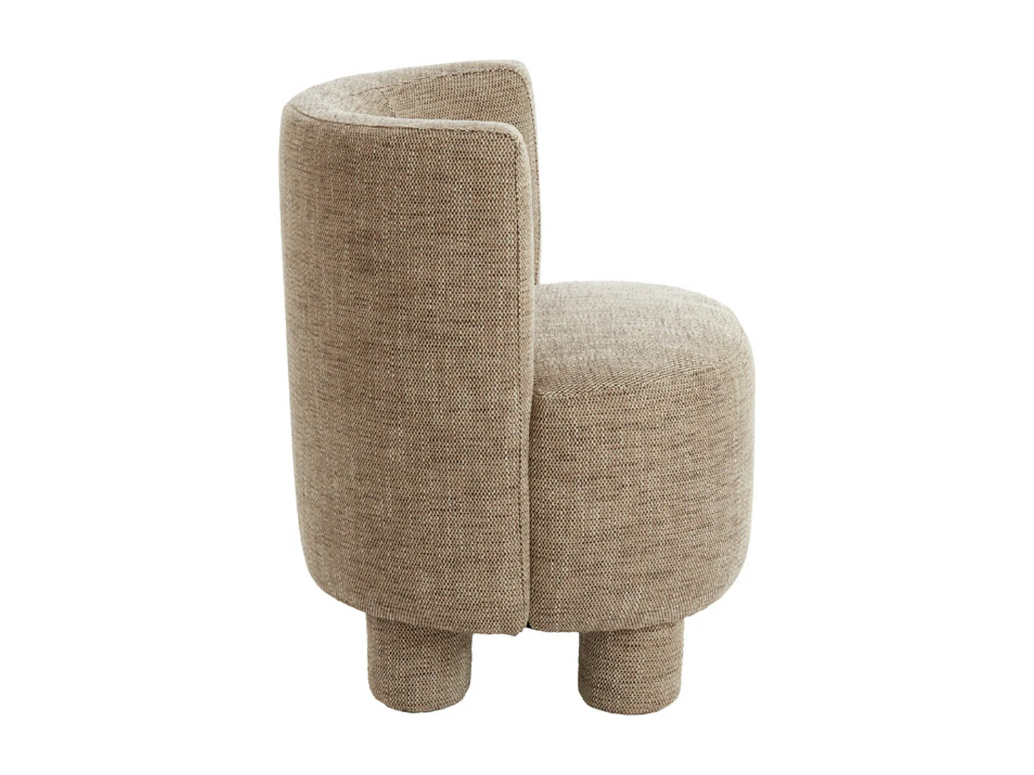 Stoel KAMOVA - Ø65x78cm - Bruin