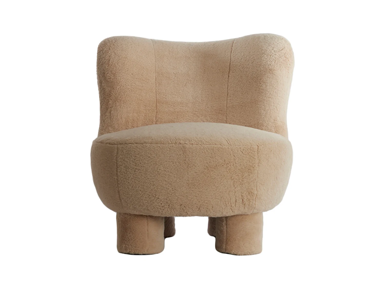 Chaise KAMOVU - 79x76x77cm - Marron