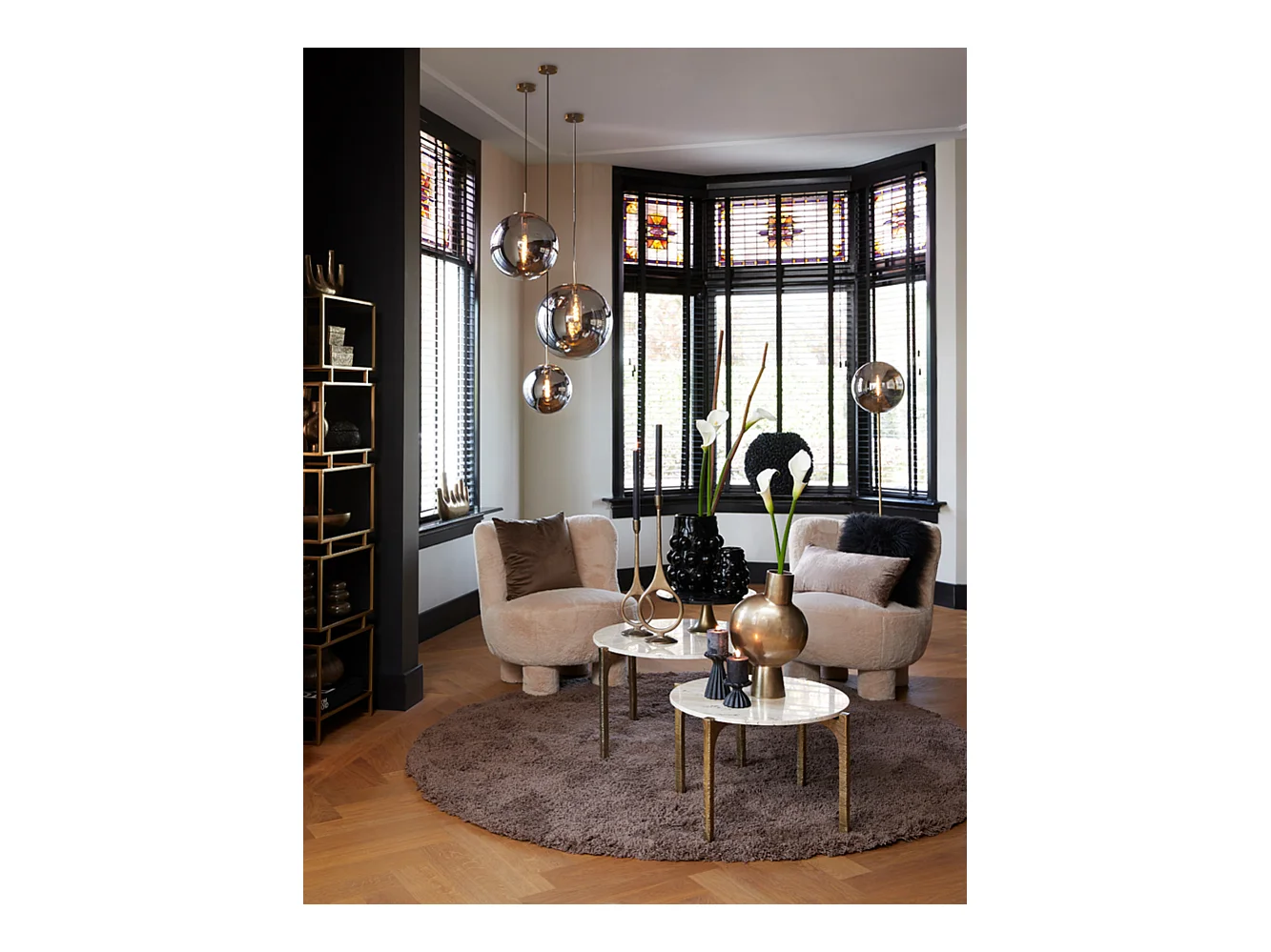 Chaise KAMOVU - 79x76x77cm - Marron