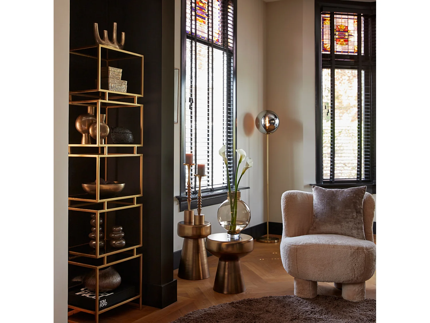 Chaise KAMOVU - 79x76x77cm - Marron