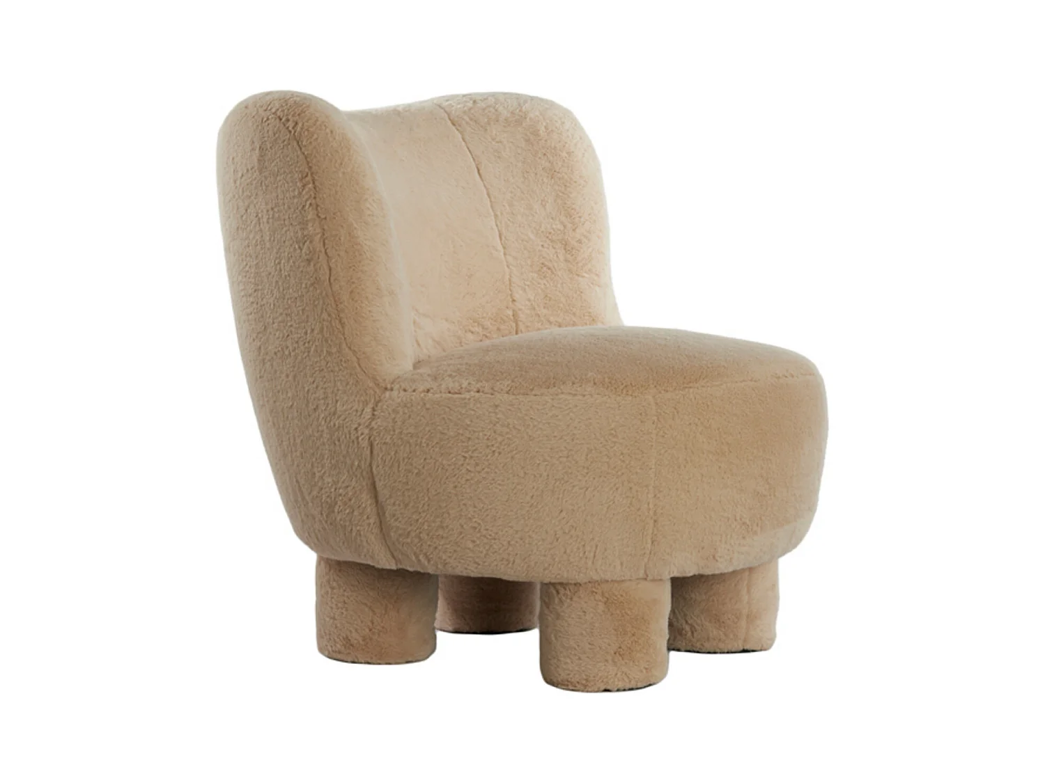 Chaise KAMOVU - 79x76x77cm - Marron