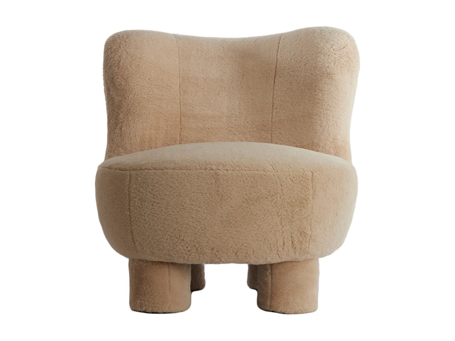 Chaise KAMOVU - 79x76x77cm - Marron