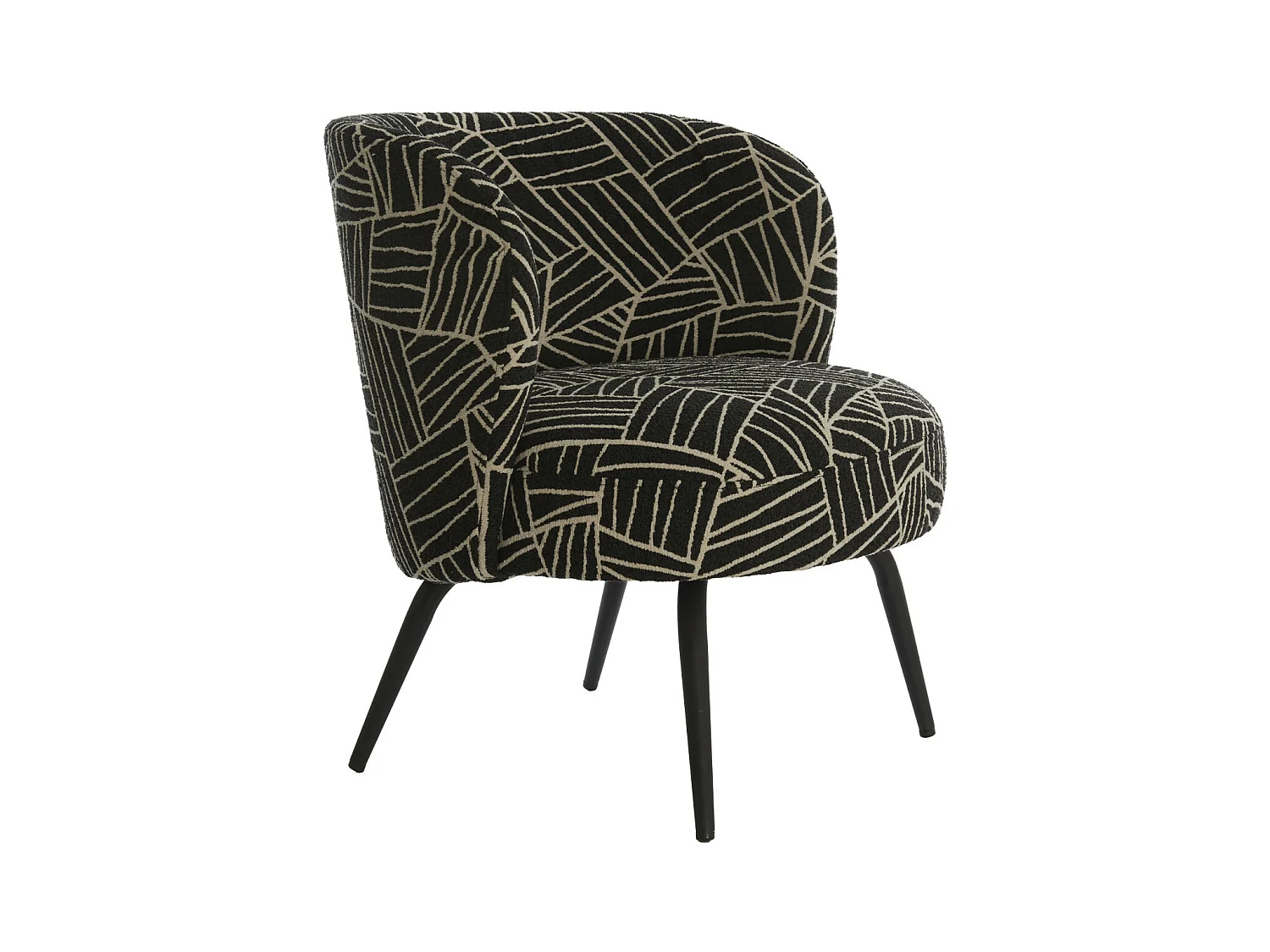 Chaise DIEYDA - 68x67x72cm - Noir