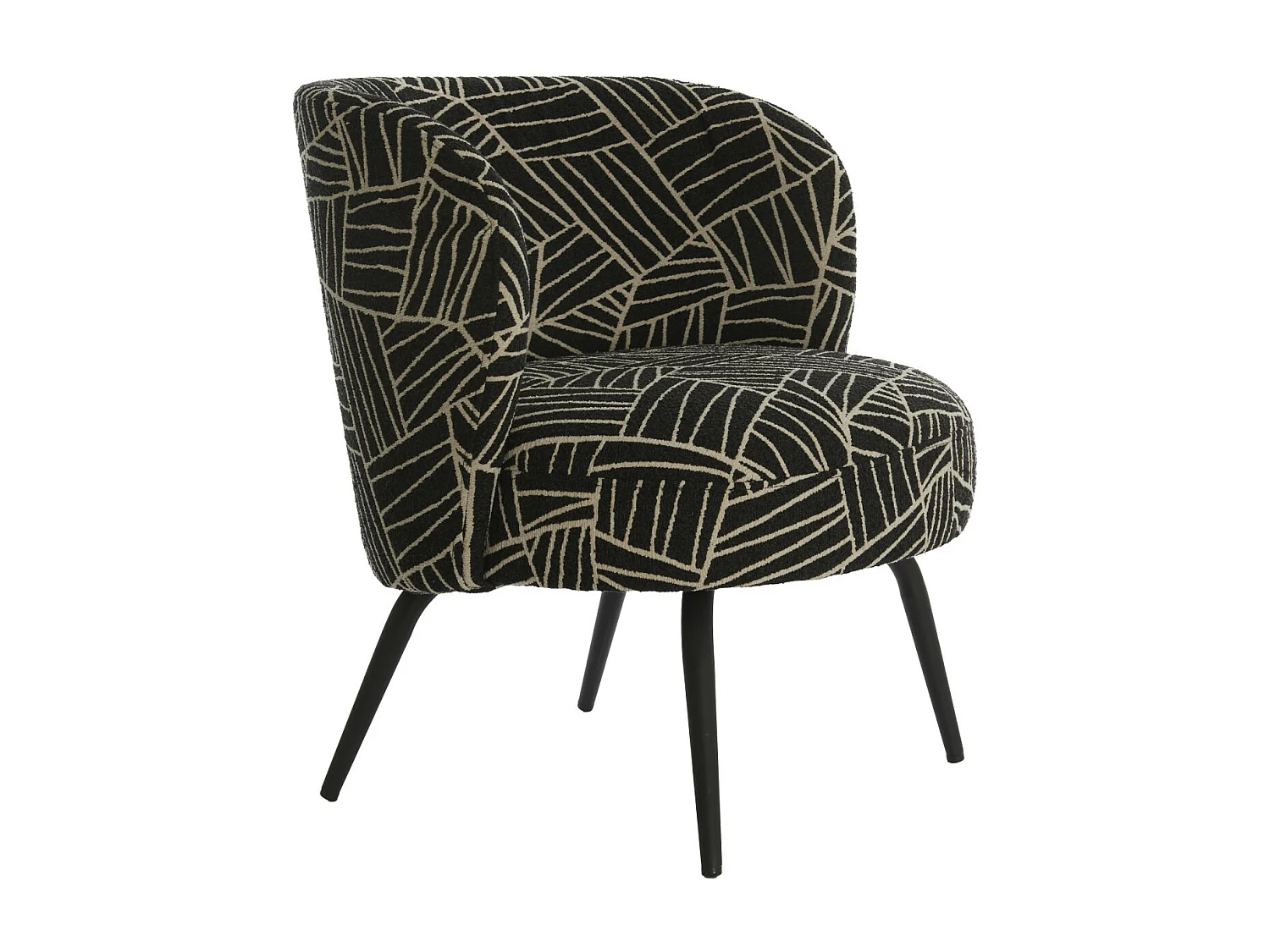 Chaise DIEYDA - 68x67x72cm - Noir